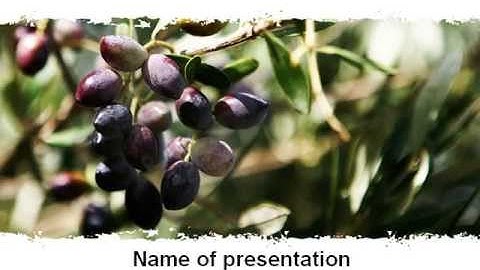 Olive PowerPoint Template by PoweredTemplate.com