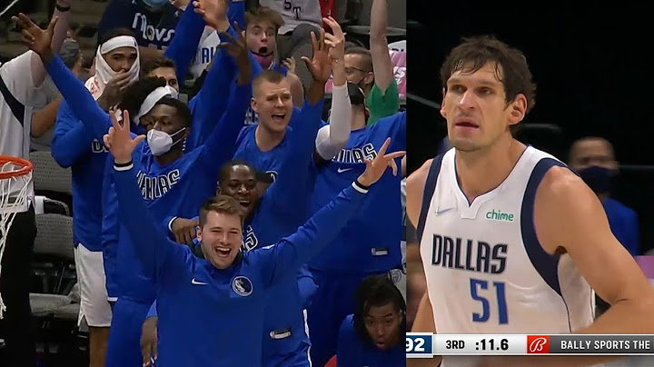 Boban Marjanovic shocks Mavericks bench after hits two 3s in a row 😲