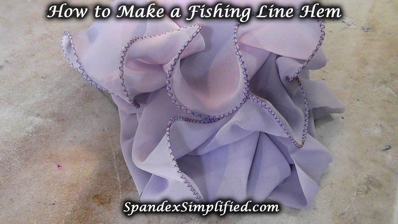 How to Sew a Fishing Line Hem (figure skating dresses and dance costumes) 