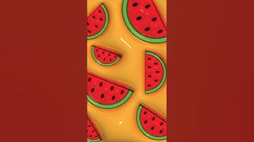 #watermelon #wallpaper #diseño #illustrator #effect #3D #inflated #adobe