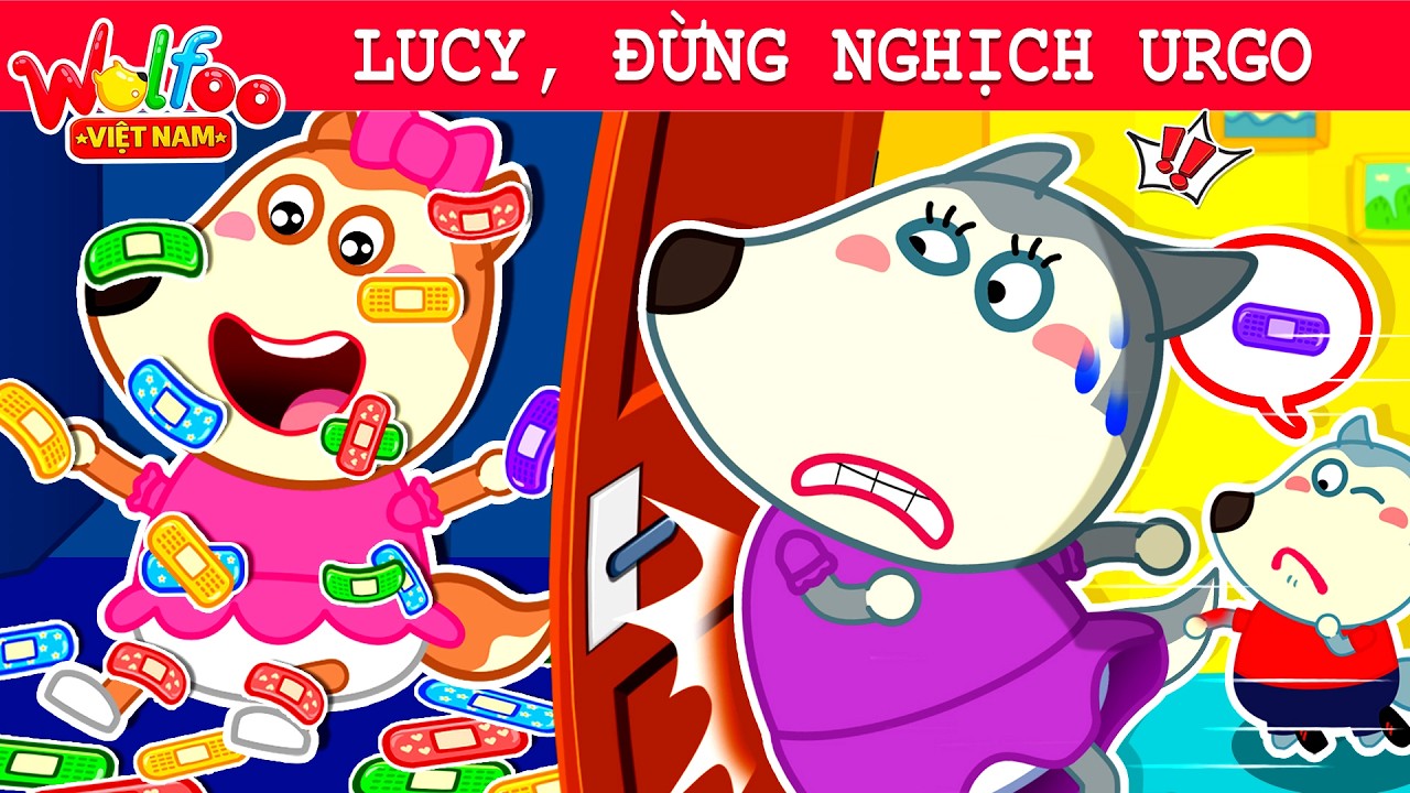Wolfoo Việt Nam ⭐ Lucy, Đưa Wolfoo Miếng Băng Cá Nhân 🩹 Bài Học An Toàn | Hoạt Hình Thiếu Nhi