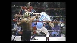 Cornette, Adrian Street, & Linda vs  Bill Dundee & Jerry Calhoun 1983 Memphis Wrestling