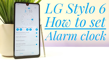 How to set up the alarm on LG Stylo 6