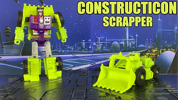 Transformers Combiner Wars Amazon 2021 Reissue Constructicon Scrapper Review