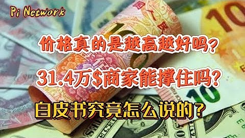 Pi Network 价格真的是越高越好吗？31.4万$商家能撑住吗？白皮书究竟怎么说的？#pi #picoin #pipayment #piconsensus #pinetwork
