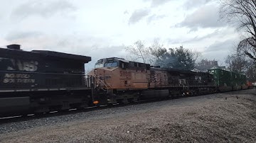 NS 25A with UP 5950 trailing in Charlottesville Virginia