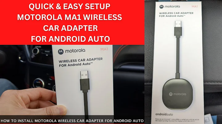 Configura tu Android Auto con el adaptador inalámbrico Motorola MA1: ¡Reseña de configuración rápida!