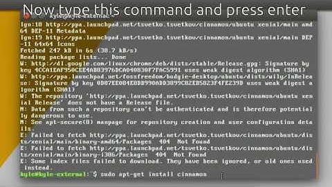 How to Install Cinnamon Desktop in Ubuntu 16 04 Commands in description480P