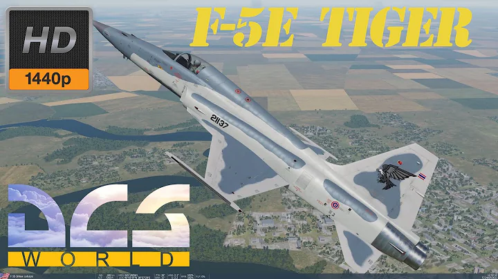 DCS World | First Flight for F-5E Tiger Takeoff and Landing Taxi to parking | HD1440p |