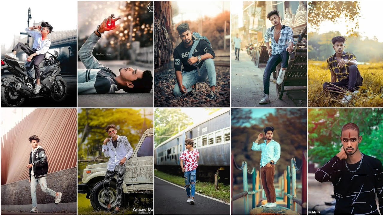 Stylish Men's Fashion Photoshoot Poses