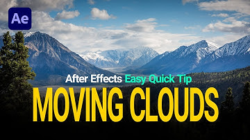 Moving cloud in after effects : Easy and quick tip
