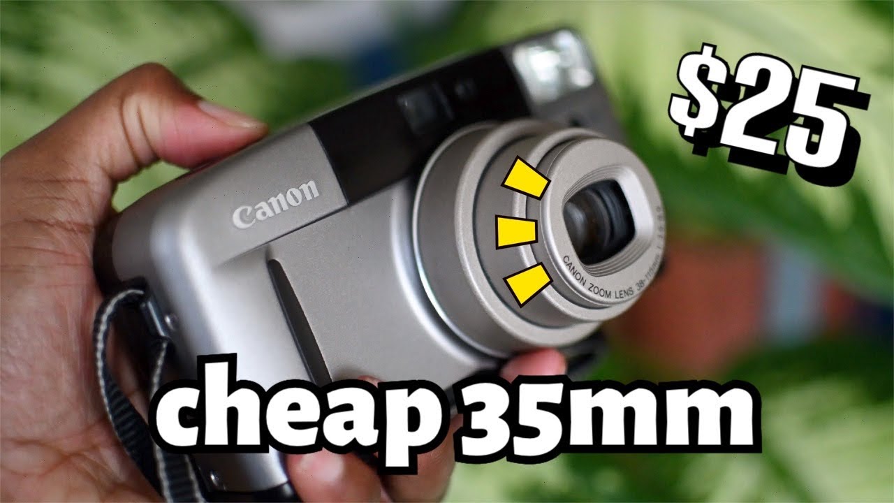 cheap 35mm film Camera Review/Vlog. → Canon SURE SHOT! z115 (Kodak