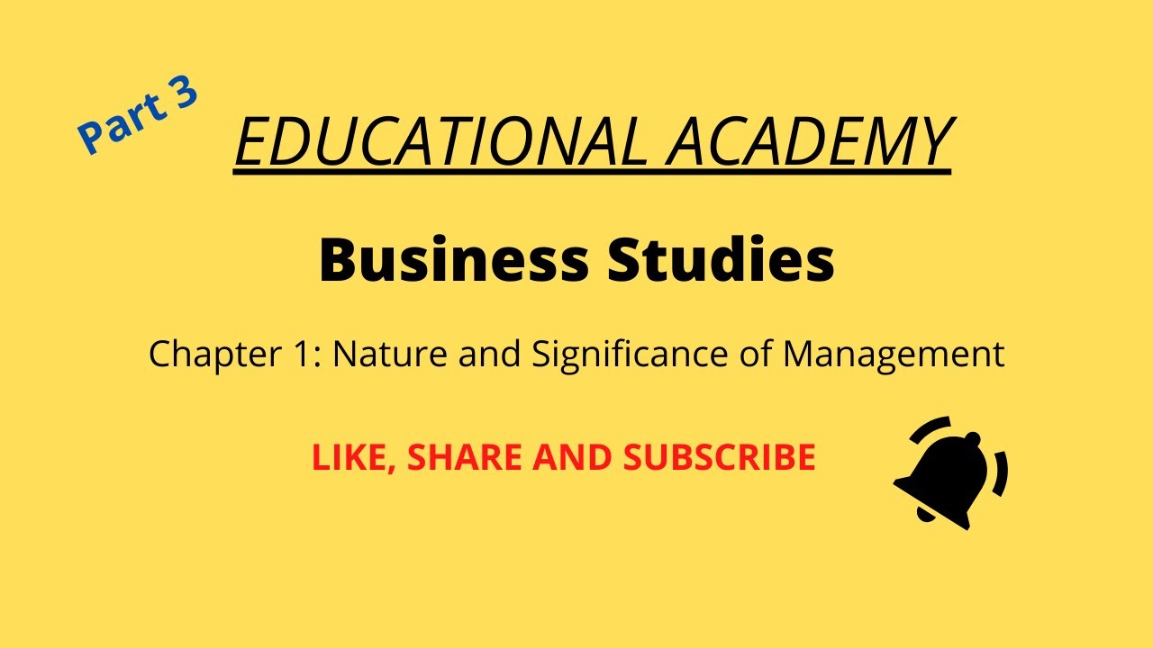 The nature of management picture