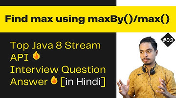 Find Highest Salary | Java 8 Stream API Interview Questions in Hindi