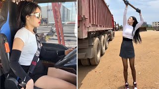 The Girl We Deserved. Beautiful Female Truck Driver Taotao
