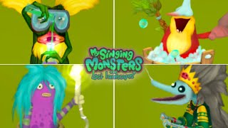 Evergreen Marsh - All Monsters Sounds & Animations | My Singing Monsters: The Lost Landscapes