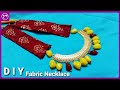 👩💞 How to Make Partywear Fabric Jewellery With Waste Fabric |Rubeads Jewelry|Handmade Jewellery