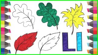 Drawing Alphabets And Coloring for Learning Colors Kid Video | Learn The Letter L with Coloring Page