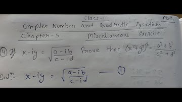 If x-iy = √a-ib/c-id Prove that (x²+y²)²=a²+b²/c²+d²