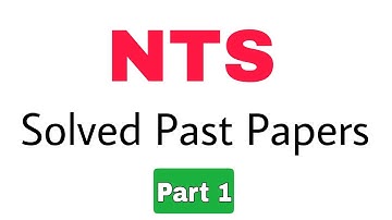 NTS Test Preparation 2023||NTS Solved Past Papers||Part 1