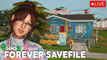 Finishing a FUNCTIONAL DAYCARE build for my Forever Savefile in Sims 4! 🏡