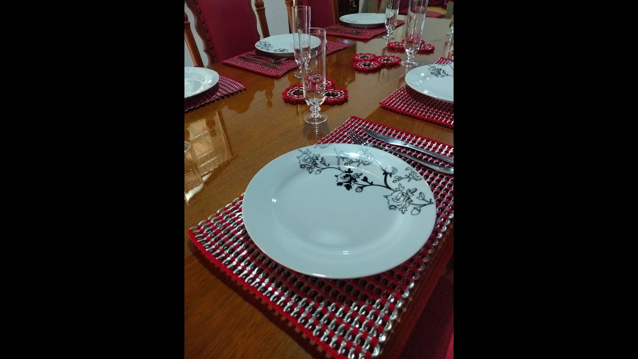 Jogo Americano com Lacres de Latinha (42 cm x 27 cm)