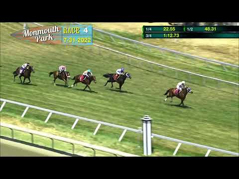 video thumbnail for MONMOUTH PARK 07-31-22 RACE 4