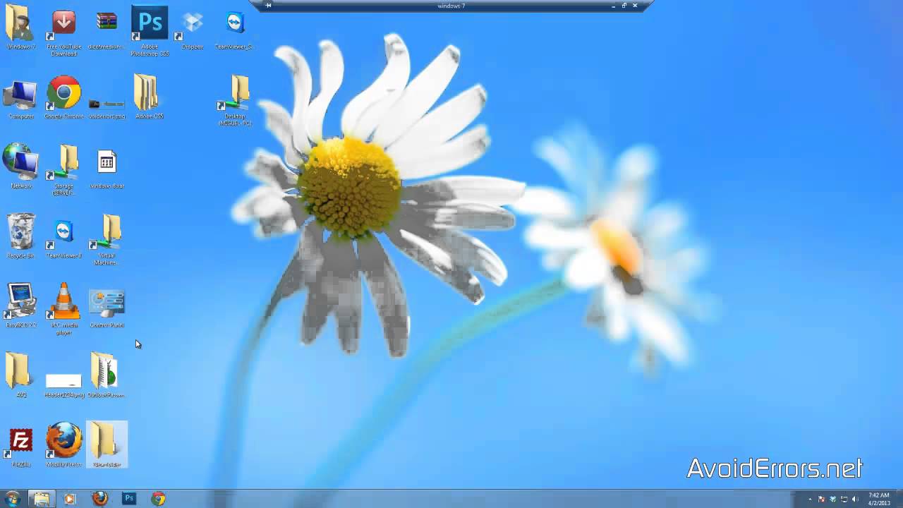 How To Easily Resize Desktop Icons In Windows 7 8 1 10 Youtube