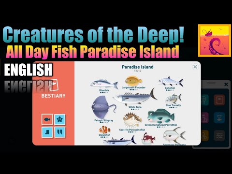 CATCH ALL FISH IN 3 MINUTES PARADISE ISLAND - CREATURES OF THE DEEP: FISHING❗