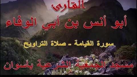 أبو أنس بن أبي الوفاء - سورة القيامة - رمضان 1435