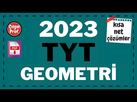 2023 TYT GEOMETRİ [+PDF] - 2023 TYT Geometri Soru Çözümleri