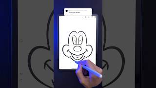 Drawing Mickey Mouse in Procreate screenshot 1