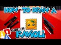 How To Draw A Funny Cartoon Ravioli