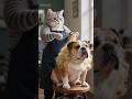 Scruffy to Fluffy #cat #dog #shorts #ai