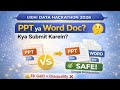 UIDAI Data Hackathon 2026: Project Report PPT ya Word Doc? 📄 Kya Submit Karein? 🤔