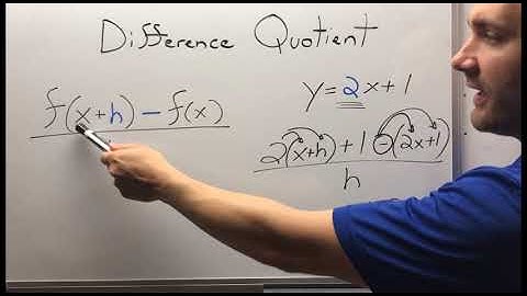 Section 2.8 - Difference Quotient