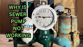 Easy Sewage Pump Repair! Basement toilet pump not working? Basement toilet not flushing?