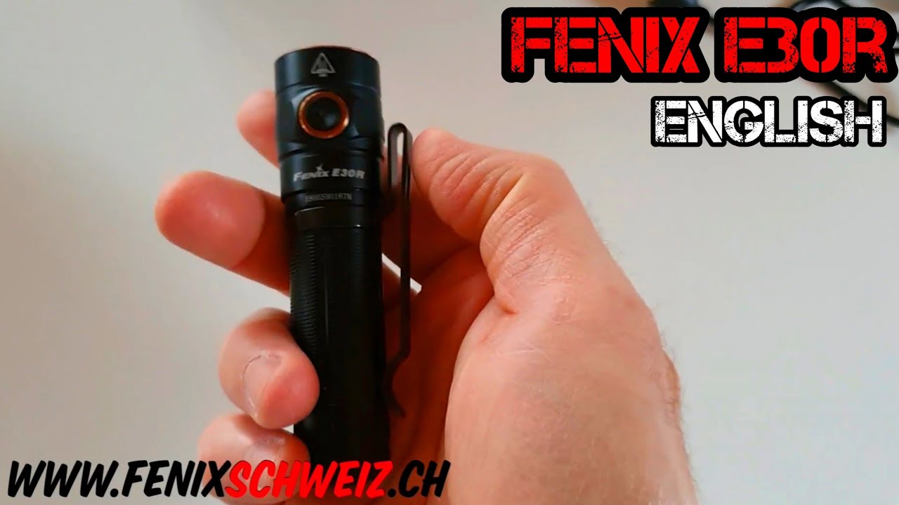 fenix flashlight e30r Rechargeable - 1600 lumens switch operation The Fenix PD26R ACE