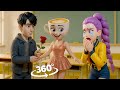 JINU Proposes Ballerina Cappuccina ! Rumi Kang Cries in Jealousy | 360 VR 8K