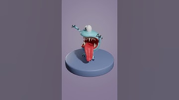 Blender - Cute monster  ( Youtube : Grant Abbitt