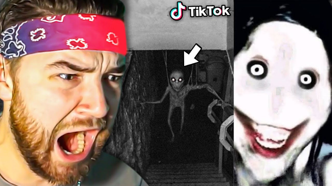 KingWoolz Reacts to SCARY TIKTOKS for the FIRST TIME!!