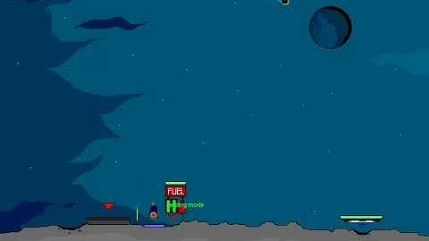 Game Maker - Lunar lander (preview & download)