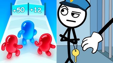Join Blob Clash 3D vs Thief Puzzle Satisfying ASMR Gameplay (Android,ios) (New Update)