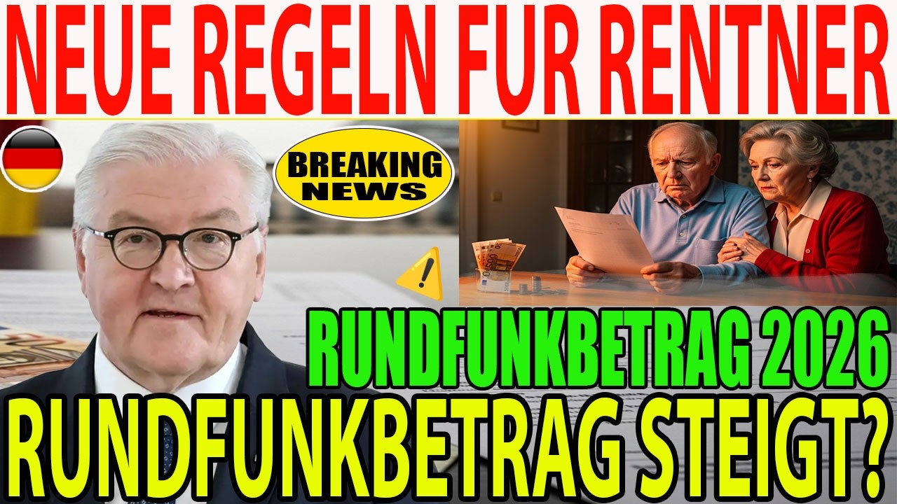 ⚠️ Rundfunkbeitrag 2026: Neue GEZ-Regeln für Rentner – Wer muss jetzt mehr zahlen?