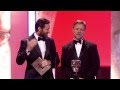 Hugh Jackman and Russell Crowe at the 2012 Bafta
