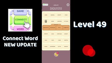🔠 Connect Word Level 49 Walkthrough 🧩 | Step-by-Step Word Puzzle Solution | SolutionGuruji
