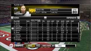 NCAA Football 13 : Big Ten Championship Game Dynasty Mode Turnover Frenzy Ohio State vs Iowa
