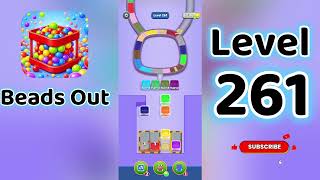 Beads Out Level 261  Walkthrough 🧩✨ | Tricky Bead Puzzle Solution | Go Answer