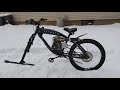 ❄Snow-Moto Check out my motorized snow bike 79cc 4 stroke❄