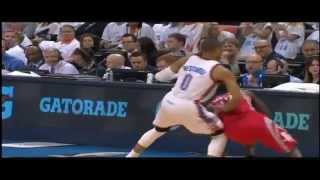 Russell Westbrook INJURY Tears his Meniscus 4.26.2013  NBA PLAYOFFS